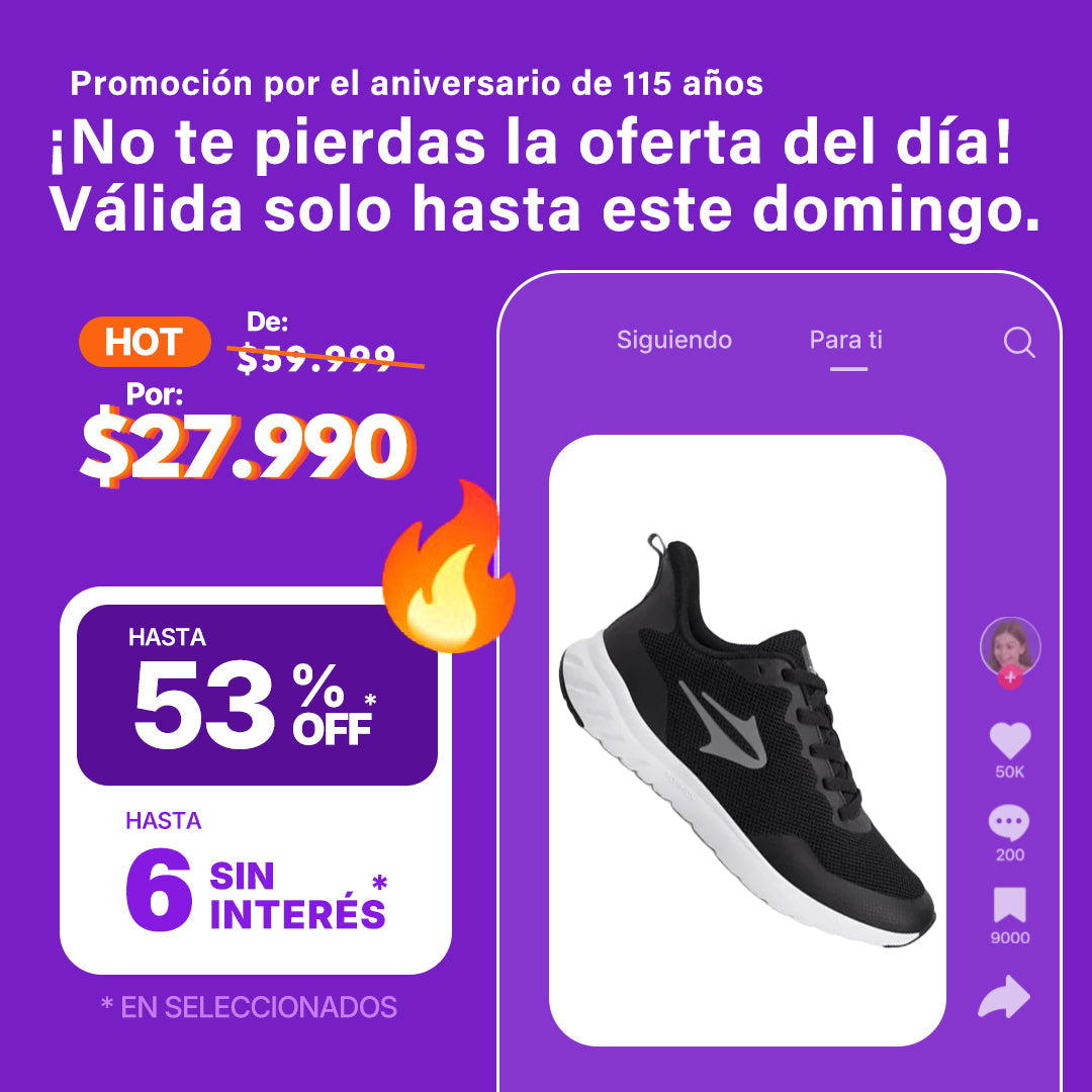 Zapatillas Topper Strong Pace Iii Negra