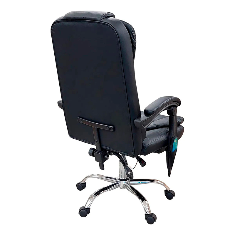 Silla De Oficina Masajeador Presidencial Stephan - Desillas Color Negro