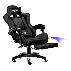 Silla Gamer Vidita Gx2000 Ergonómica Presidencial Reclinable Con Reposapiés Videojuego Pc Profesional