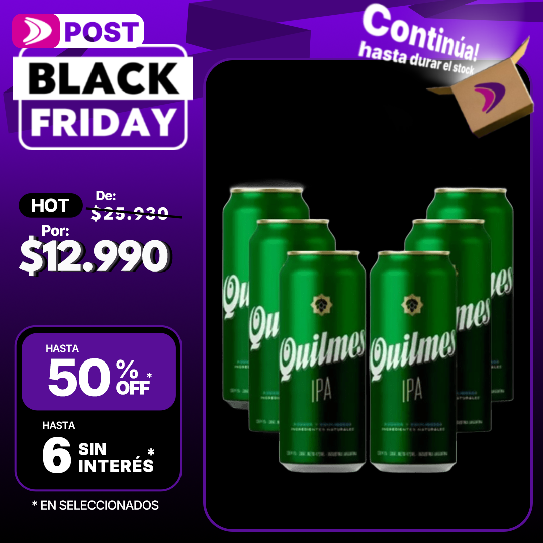 Cerveza Quilmes Ipa 473cc Pack x6