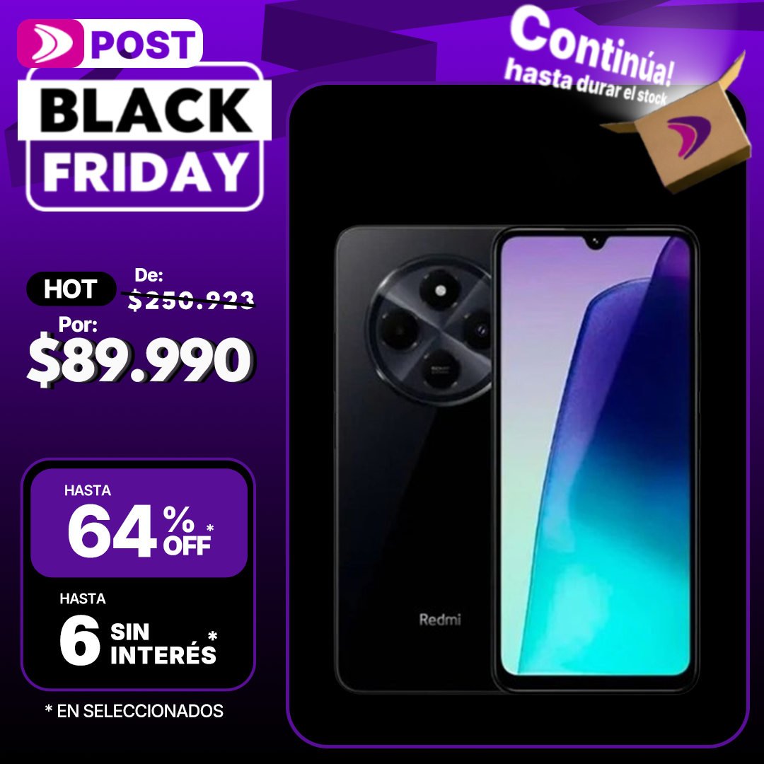 Xiaomi Redmi 14c 4g 256gb 8gb Ram Dual Sim - Versión global en color negro
