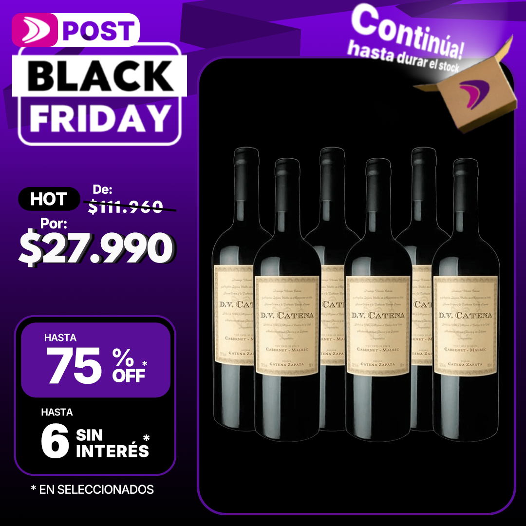 Vino Dv Catena Cabernet Malbec X 750ml Pack X6