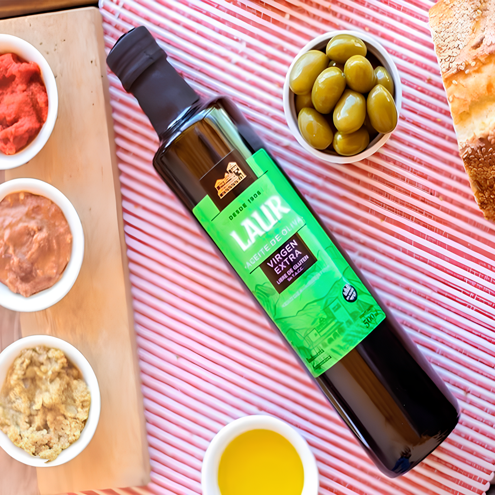 Aceite de Oliva Extra Virgen Laur 1L – Caja x6 Unidades