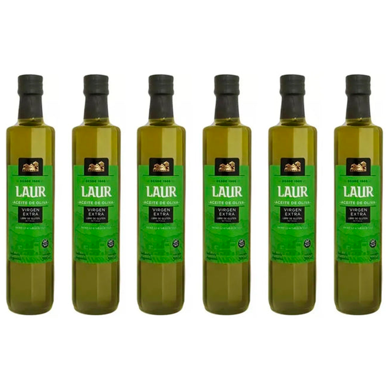 Aceite de Oliva Extra Virgen Laur 1L – Caja x6 Unidades