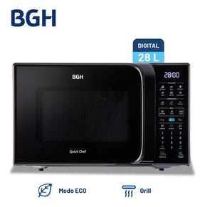 Microondas BGH 28l Grill b228dn20 negro