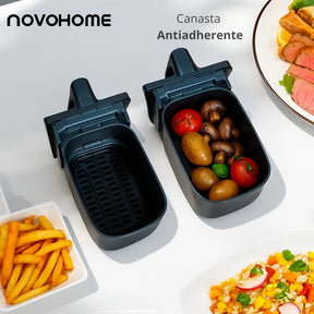 Freidora de Aire Novohome Digital 8Lts Doble Canastos 4+4 1700W NH-AF DUAL 100W