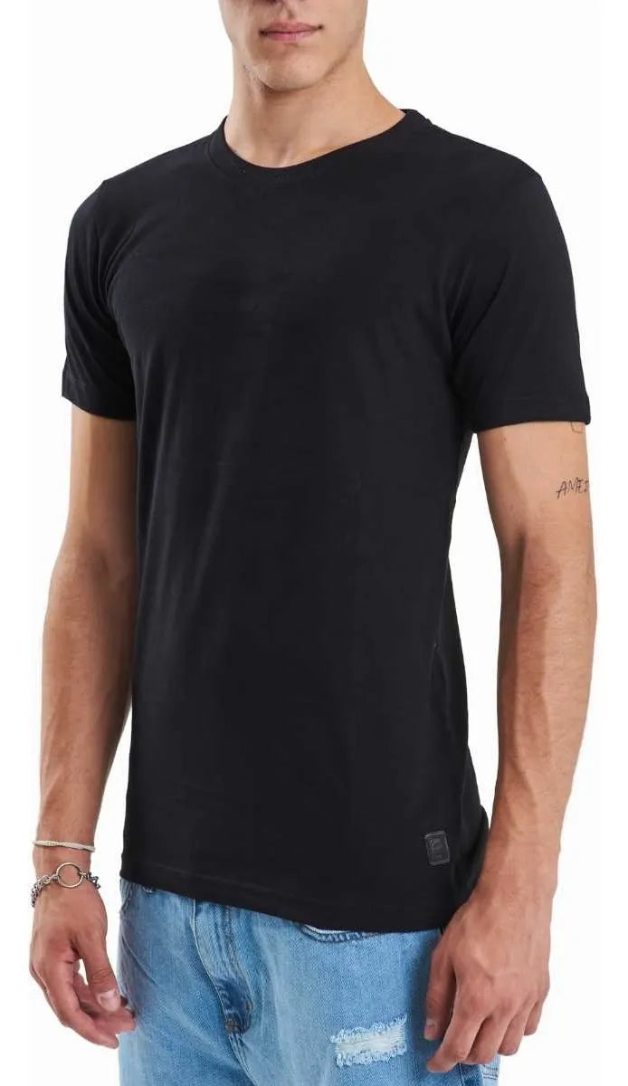 Pack X3 Remeras Básicas Slim El Don Hombre Algodón