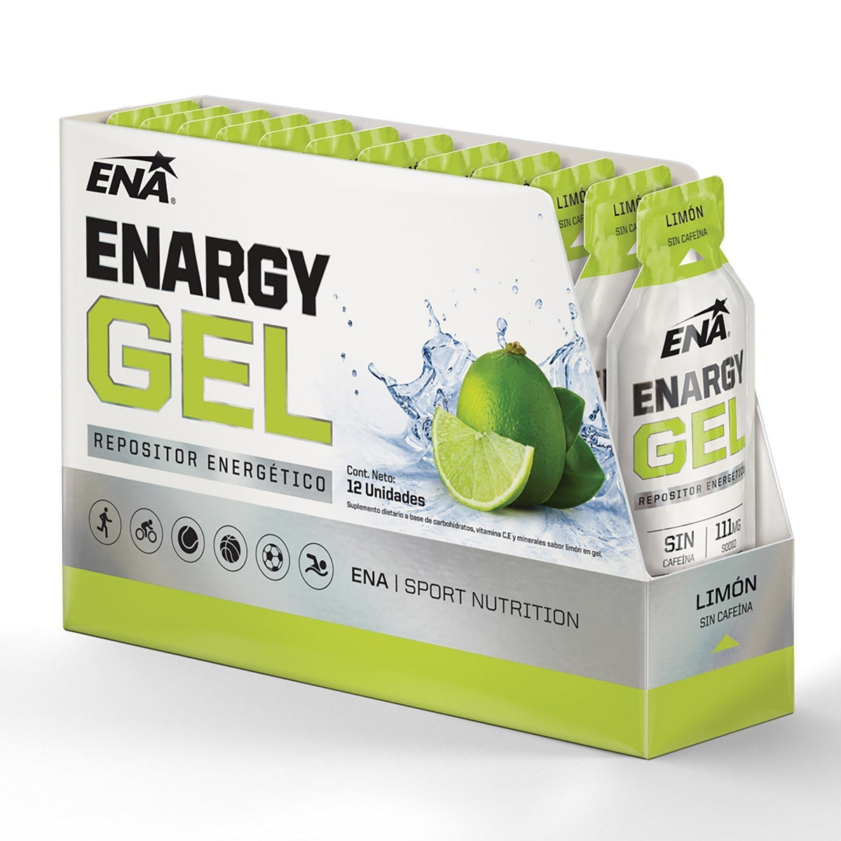 Enargy Gel - Sin Cafeína 12 Unidades