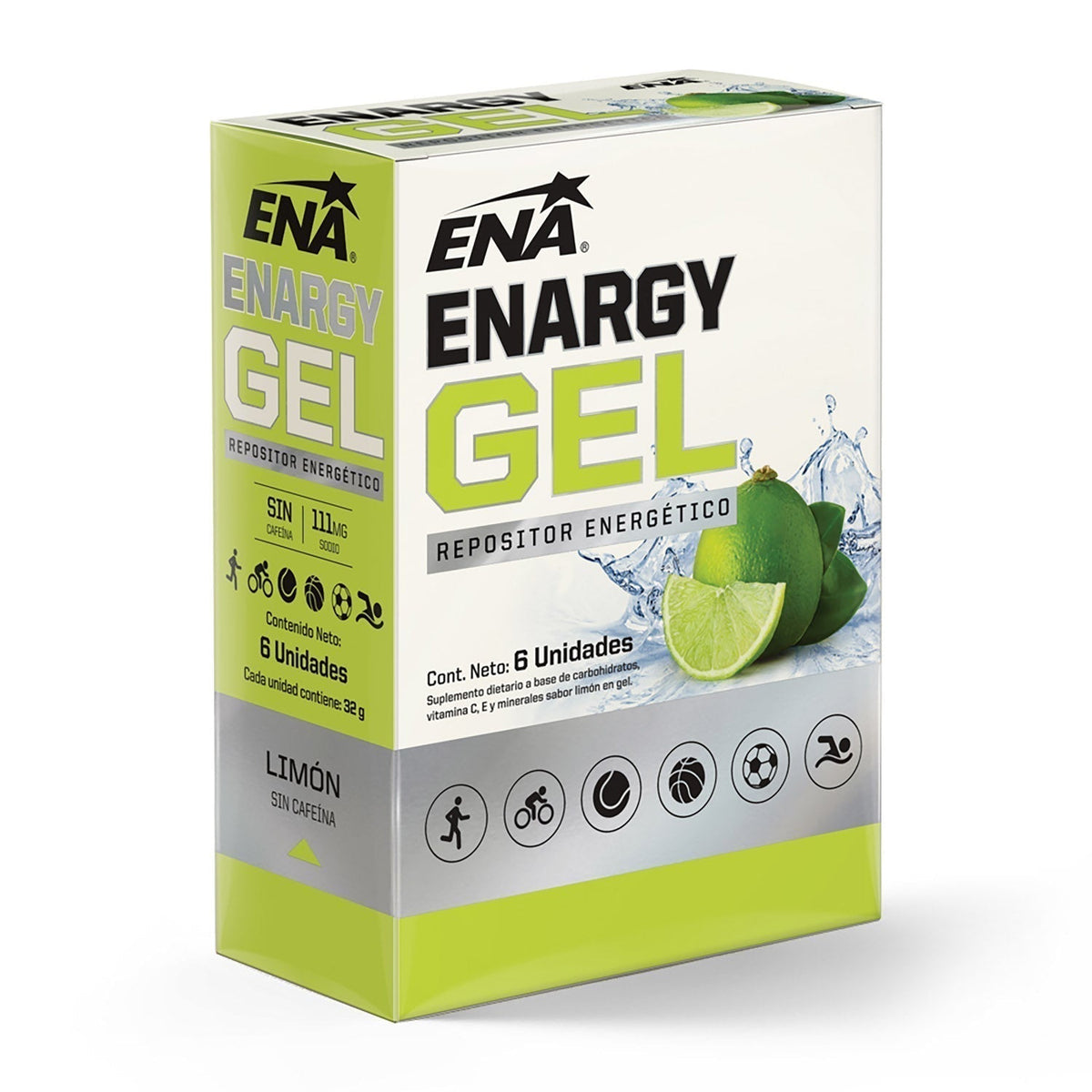 Enargy Gel - Sin Cafeína 12 Unidades